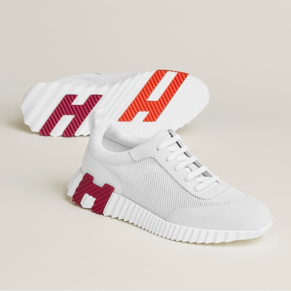 ❌SOLD❌ HERMES ventilated mesh velvet suede goatskin sneakers NIB size 38.5
